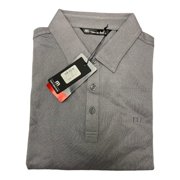 Travis Mathew Men's Upgrade Golf Polo Heather Quiet Shade - Picture 2 of 2